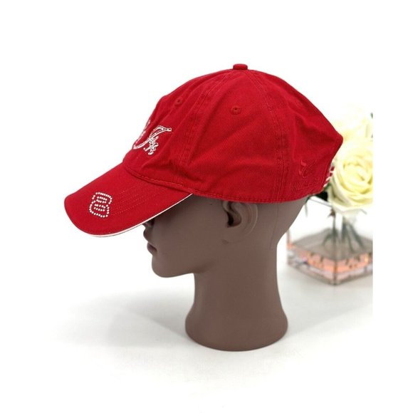 Chase Authentics Budweiser  Dale Jr. 8 Red Bling Womens Cap NASCAR Hat - Picture 2 of 9